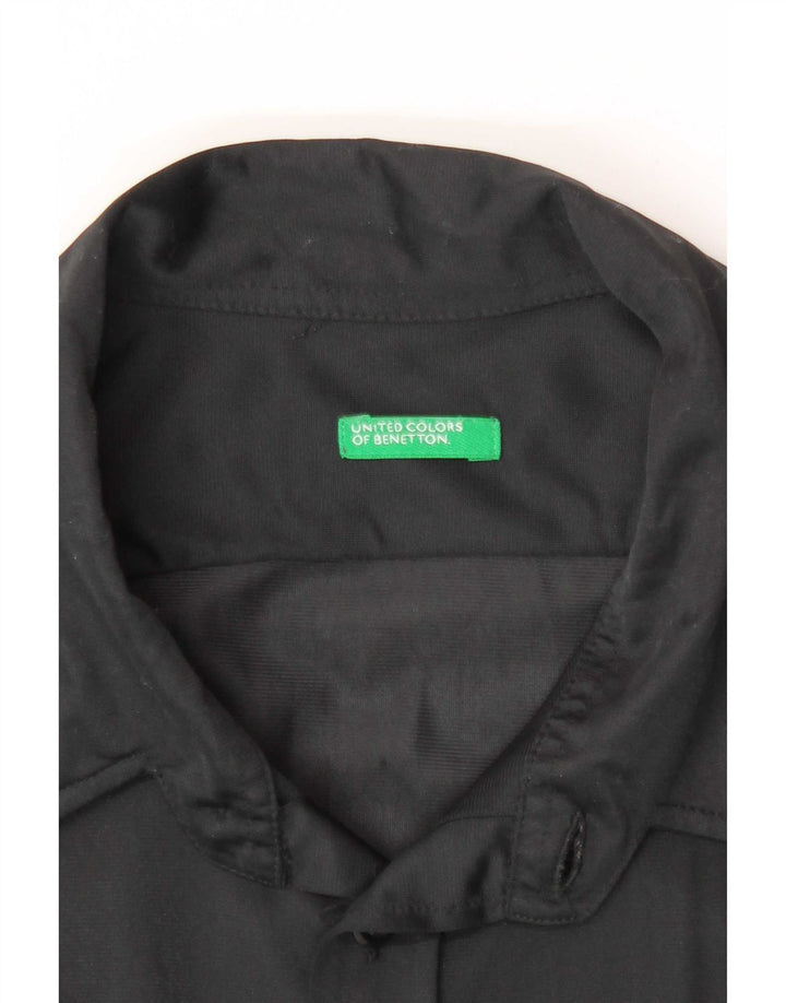 Рубашка женская Benetton UK 18 XL черная из полиамида