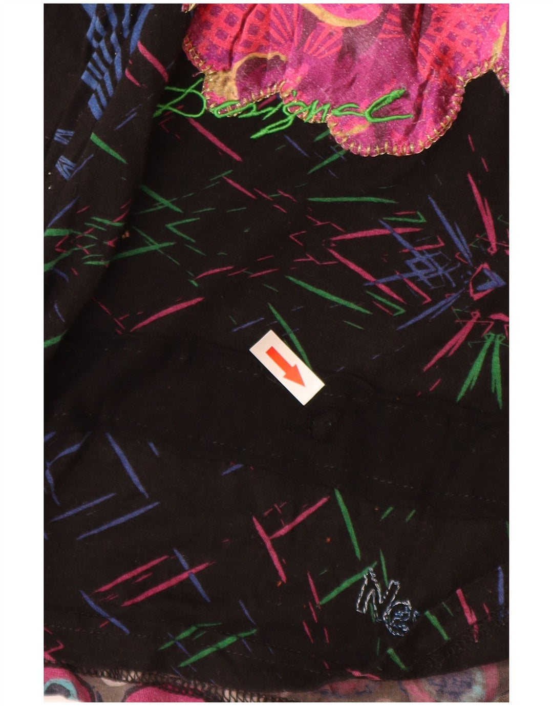 Женский топ с графическим рисунком Desigual, Великобритания, 10 маленьких разноцветных вискозы