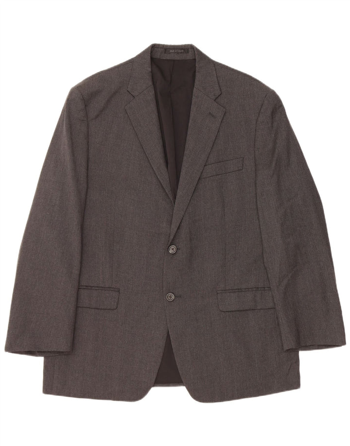 Мужской пиджак на двух пуговицах Ralph Lauren, Великобритания, 42 XL, серая шерсть