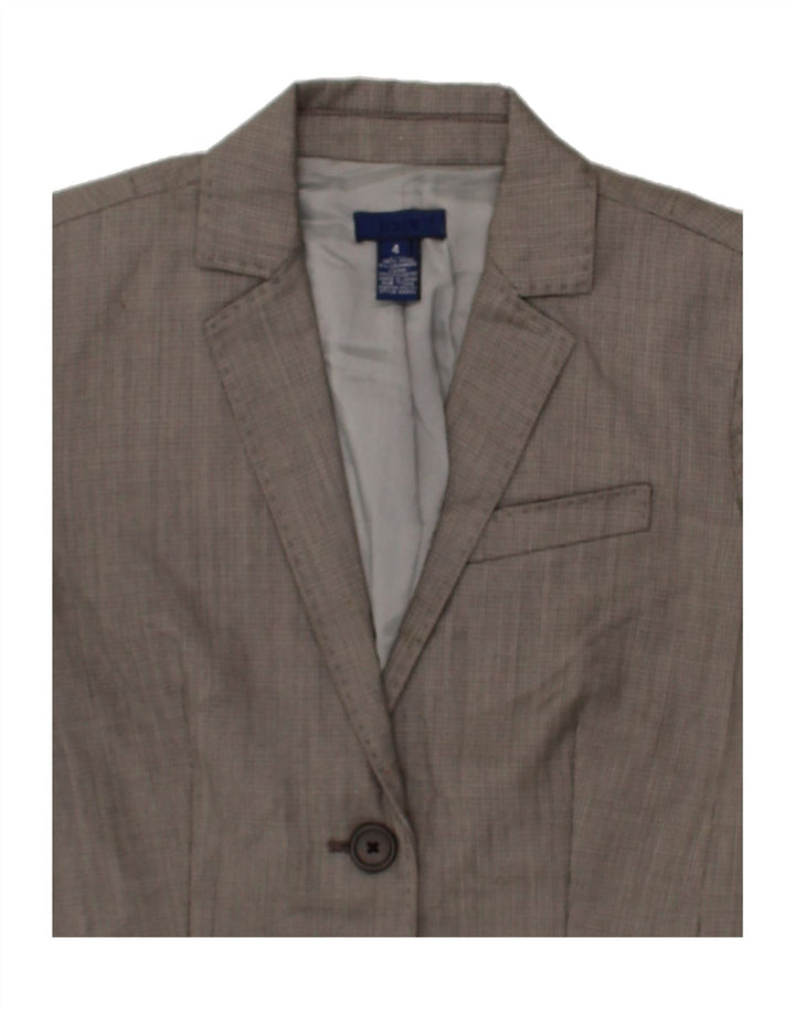 J. CREW Womens 3 Button Blazer Jacket US 4 Small Grey Wool Vintage J. Crew and Second-Hand J. Crew from Messina Hembry 