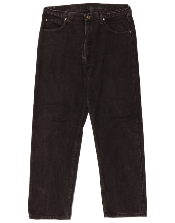 Мужские прямые джинсы свободного покроя Wrangler W36 L32, черный хлопок