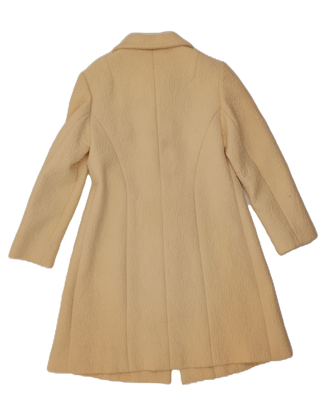 VINTAGE Womens Overcoat UK 8 Small Off White Vintage Vintage and Second-Hand Vintage from Messina Hembry 