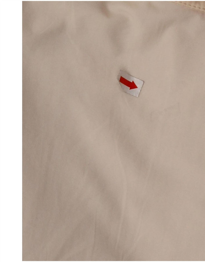 BLAUER Mens Bomber Jacket UK 44 2XL Off White Polyamide