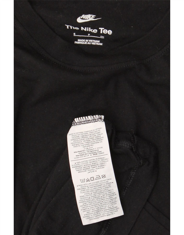 Мужская футболка NIKE, маленький черный хлопок