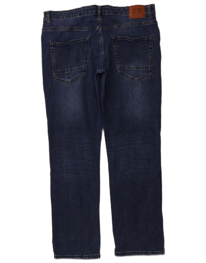 Женские прямые джинсы CROSSHATCH Princed W36 L30, синий хлопок