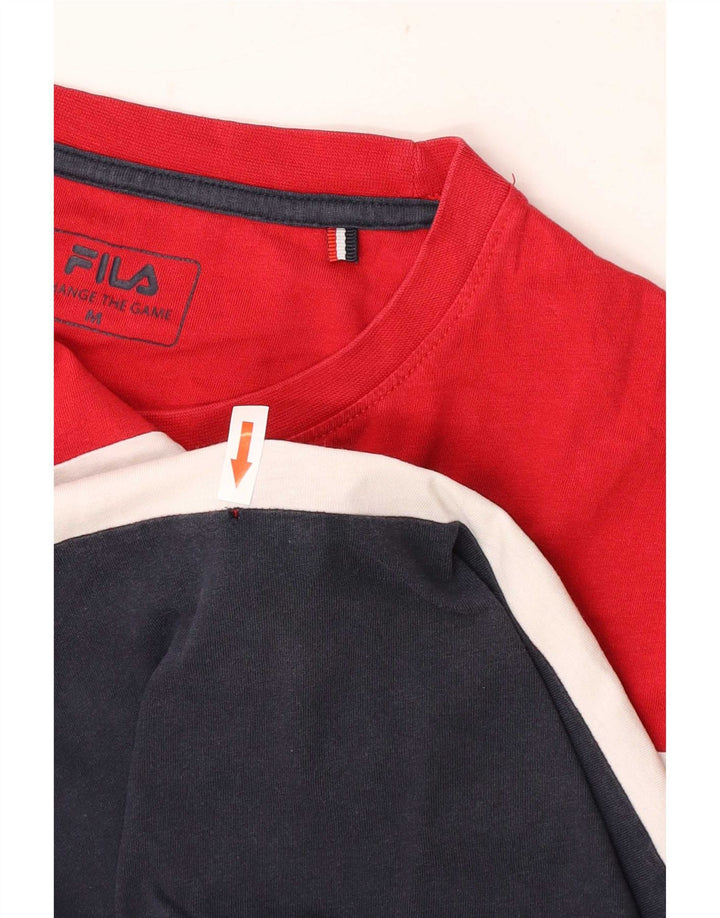 Мужская футболка с рисунком Fila Top Medium разноцветная с цветными блоками