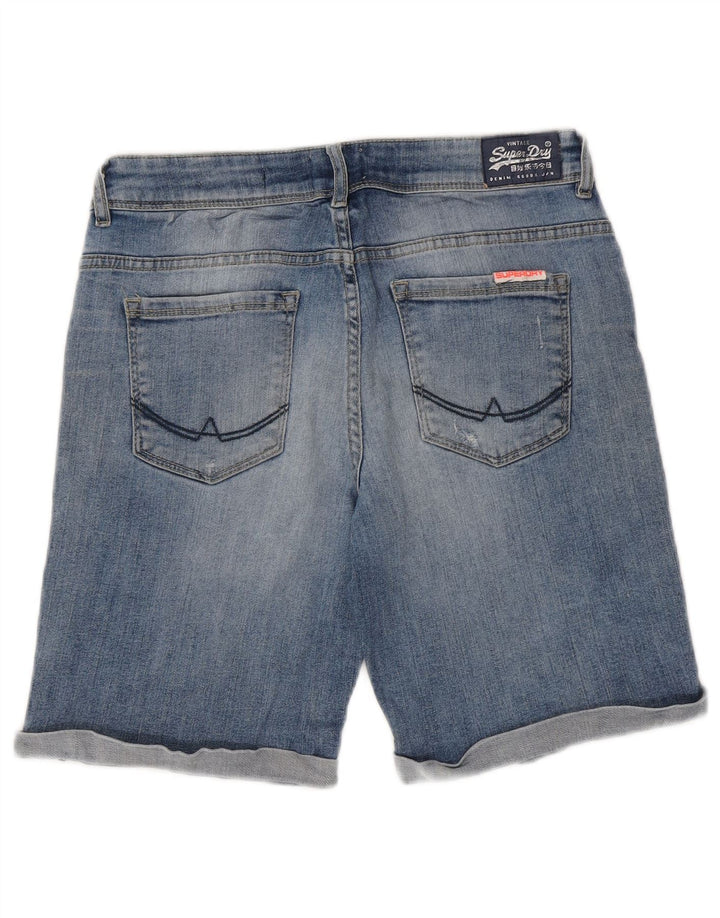 Женские джинсовые шорты Superdry W30, средний синий, хлопок