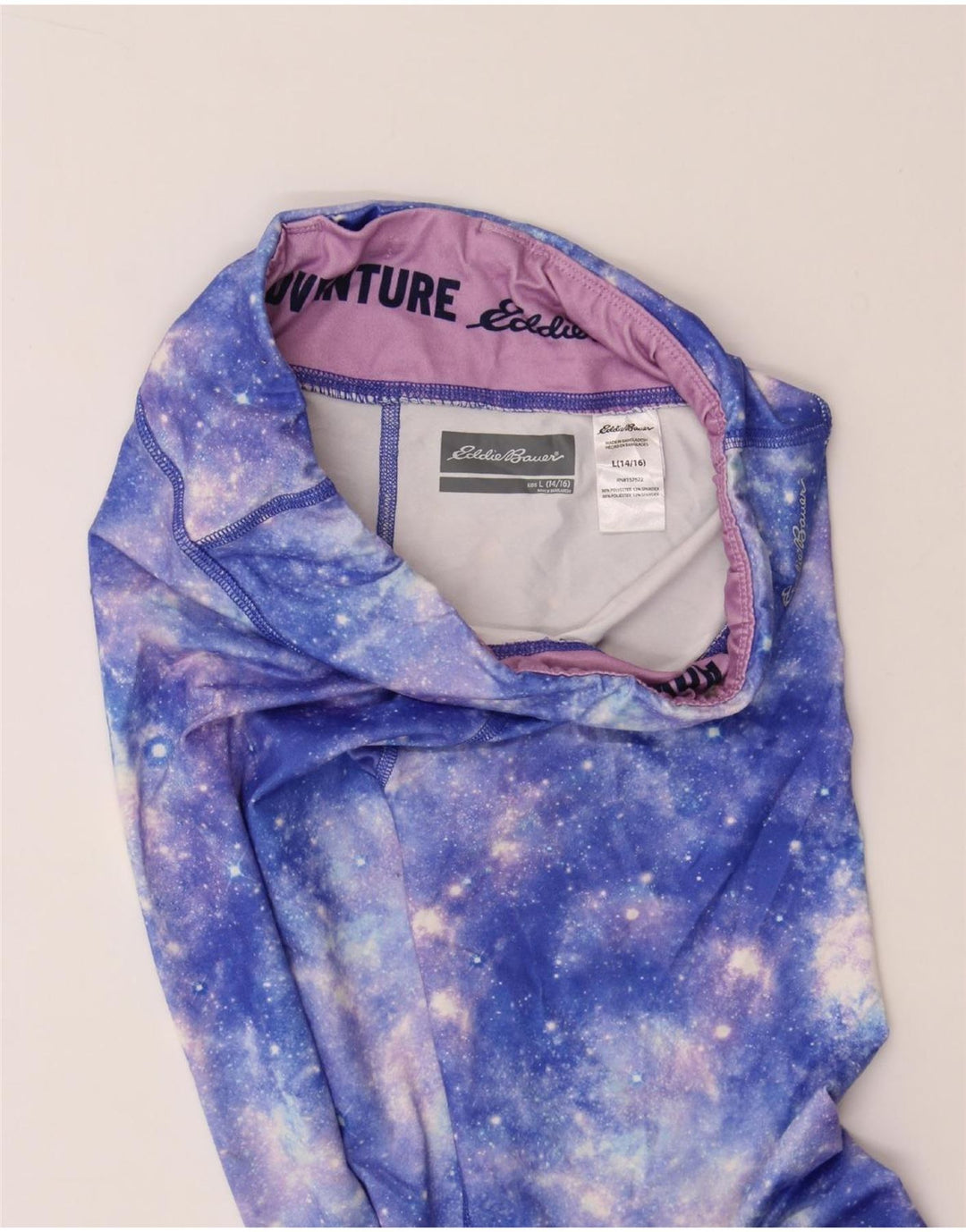 EDDIE BAUER Girls Leggings 14-15 Years Large Blue Spotted Polyester Vintage Eddie Bauer and Second-Hand Eddie Bauer from Messina Hembry 