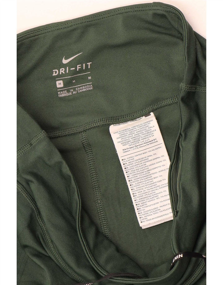 Женские леггинсы Nike Dri Fit UK 14, средний зеленый полиэстер
