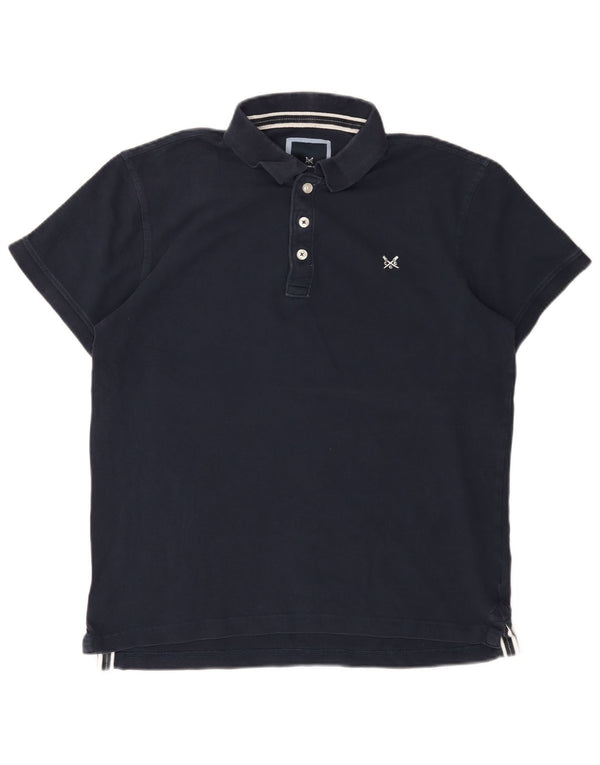 ОДЕЖДА ДЛЯ ЭКИПАЖА Мужская рубашка-поло большого размера из хлопка темно-синего цвета