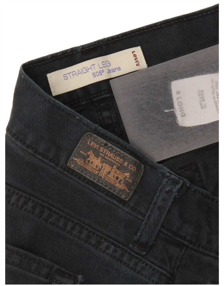 Женские прямые джинсы Levi's 505, США 8, средние W30 L32, темно-синие, хлопок