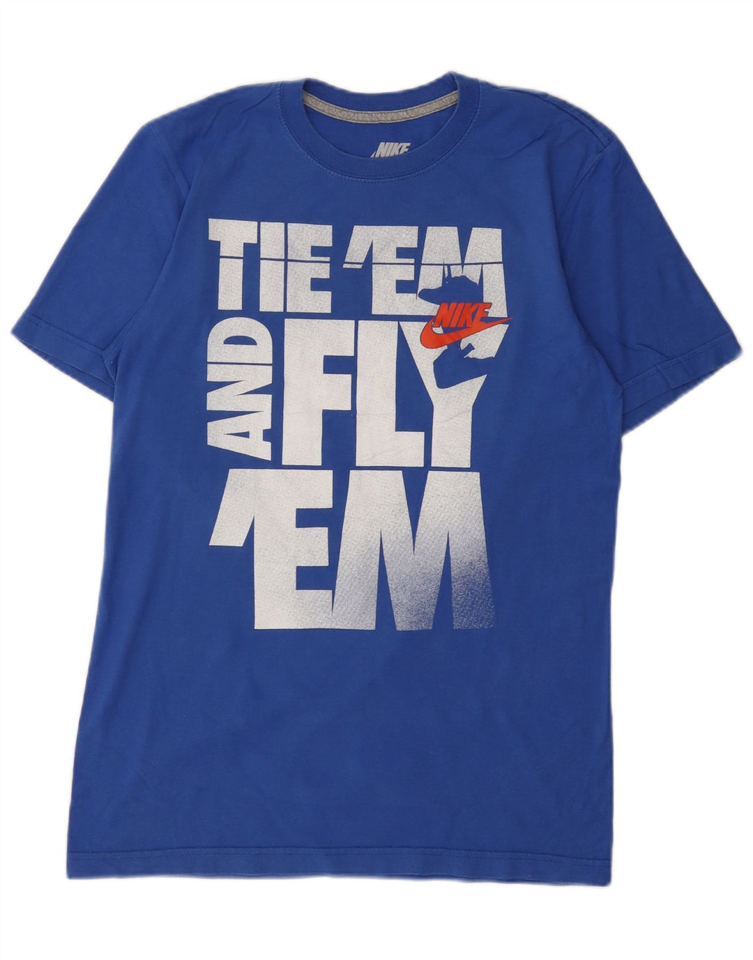 Мужская футболка с графическим рисунком стандартного кроя Nike, маленькая синяя