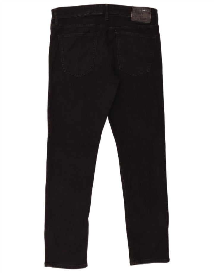 Мужские узкие джинсы Jack & Jones W34 L32, черный хлопок