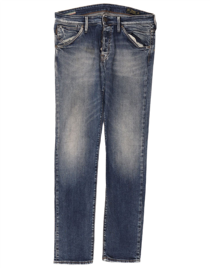 Мужские узкие джинсы Jack & Jones W36 L33 синие