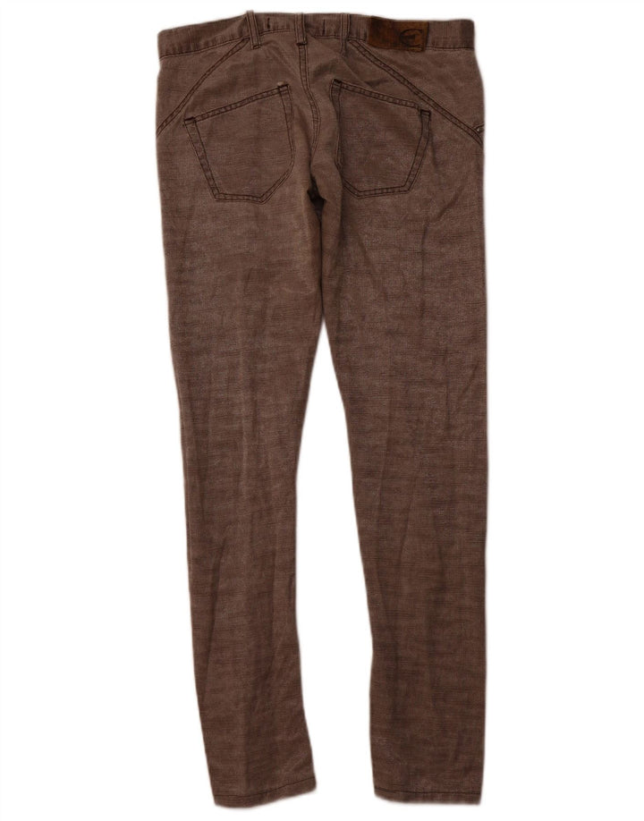 JUST CAVALLI Женские узкие повседневные брюки IT 40 Small W30 L30 Коричневые хлопковые