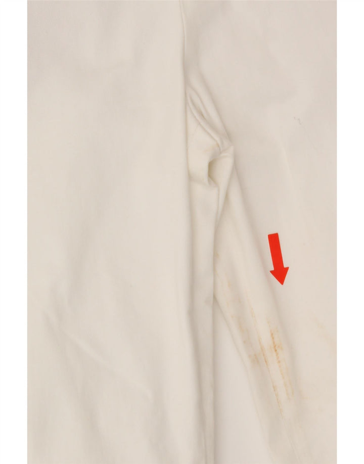 ASPESI Womens Slim Capri Trousers IT 42 Medium W28 L27 White Cotton Vintage Aspesi and Second-Hand Aspesi from Messina Hembry 