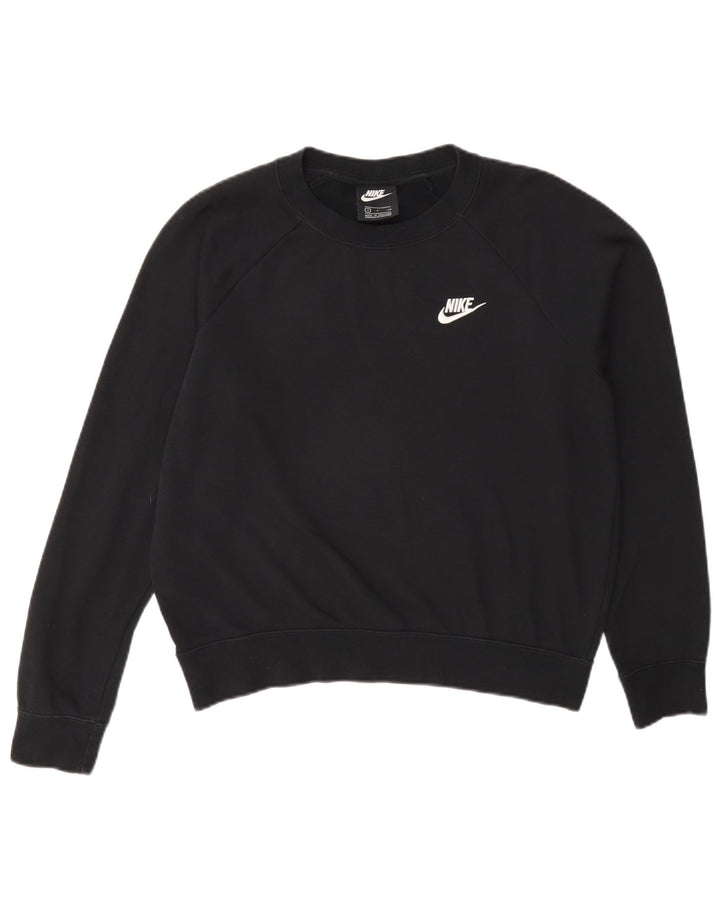 Женский свитер оверсайз Nike UK 10, маленький черный хлопковый
