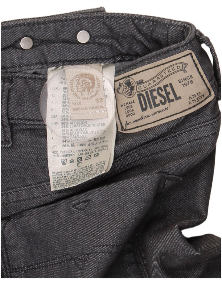 Женские прямые джинсы Diesel W32 L26, серый хлопок