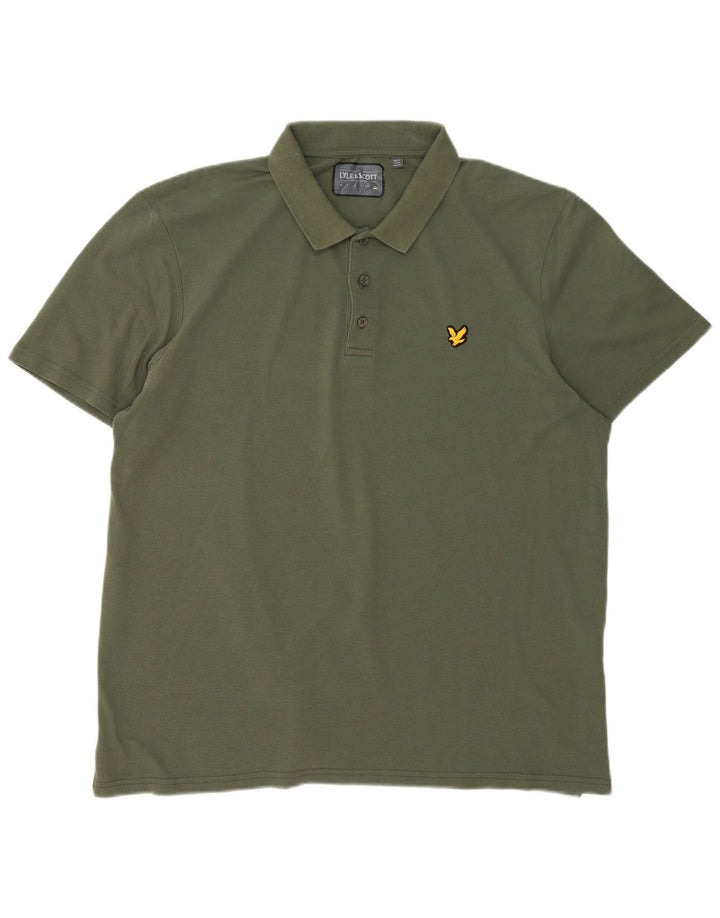Мужская рубашка-поло Lyle & Scott 2XL, зеленый хлопок