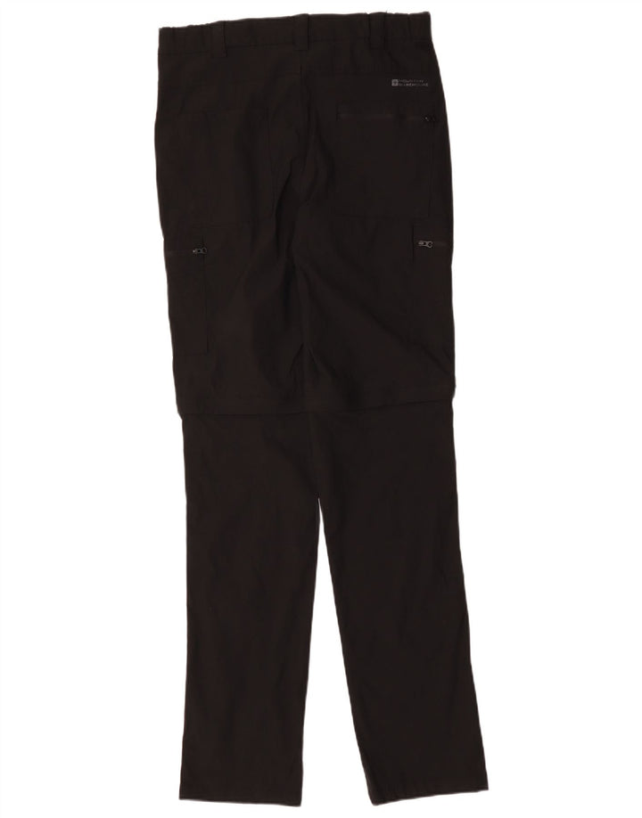 Мужские прямые брюки-карго Mountain Warehouse W30 L33, черный нейлон