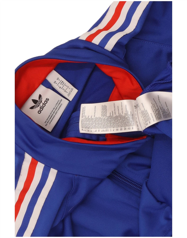 Мужской спортивный костюм Adidas, верхняя куртка, маленький синий, полиэстер с цветными блоками