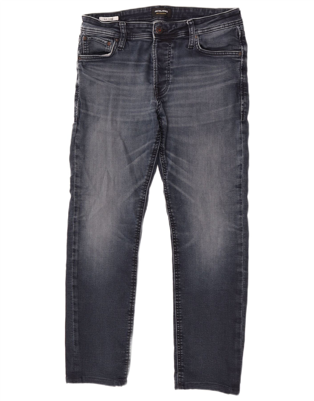 Мужские джинсы GLENN Slim W33 L30 Jack & Jones, синий хлопок