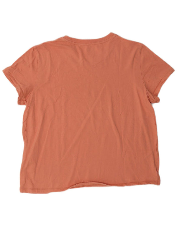 Женская футболка с рисунком Levi's Top UK 18 XL, розовый хлопок