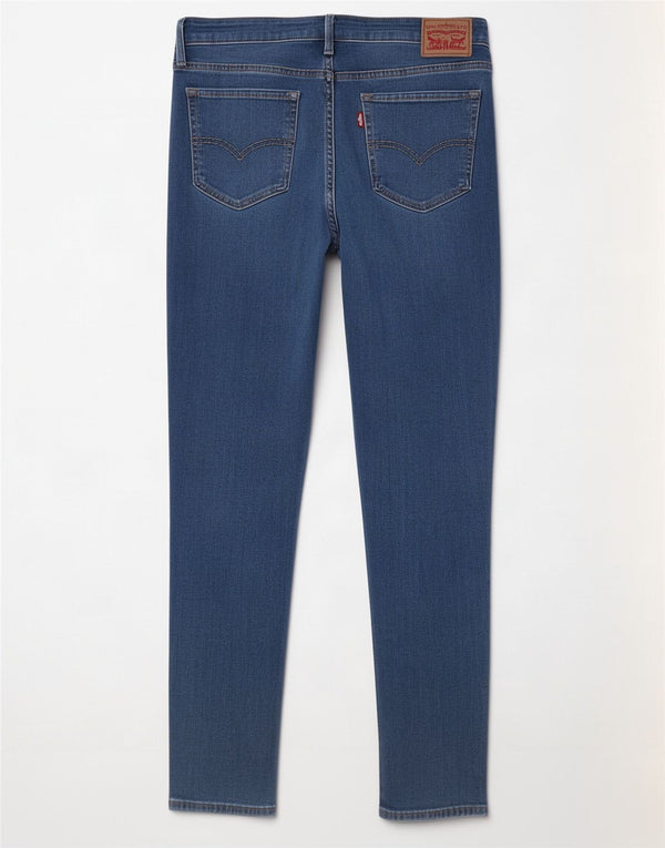 Женские джинсы скинни Levi's 711 W32 L28 синие, хлопок