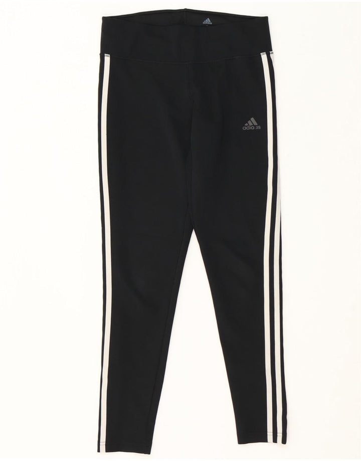 ADIDAS Womens Climalite Leggings UK 8/10 Small  Black Polyester Vintage Adidas and Second-Hand Adidas from Messina Hembry 
