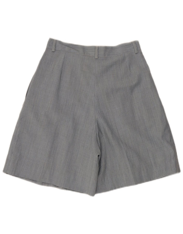 Olivia Hassler Женские повседневные шорты с высокой талией IT 42 Medium W28 Синяя шерсть