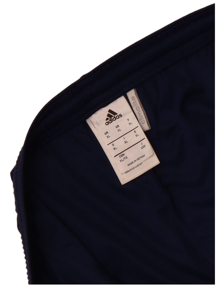 Мужские спортивные шорты Adidas Climalite XL, темно-синие полосатые полиэстер