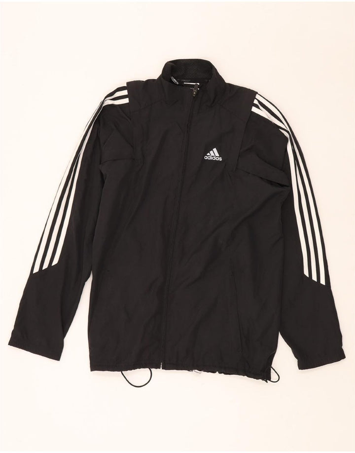 Мужская дождевик ADIDAS Climalite UK 36, маленький, черный, полиэстер