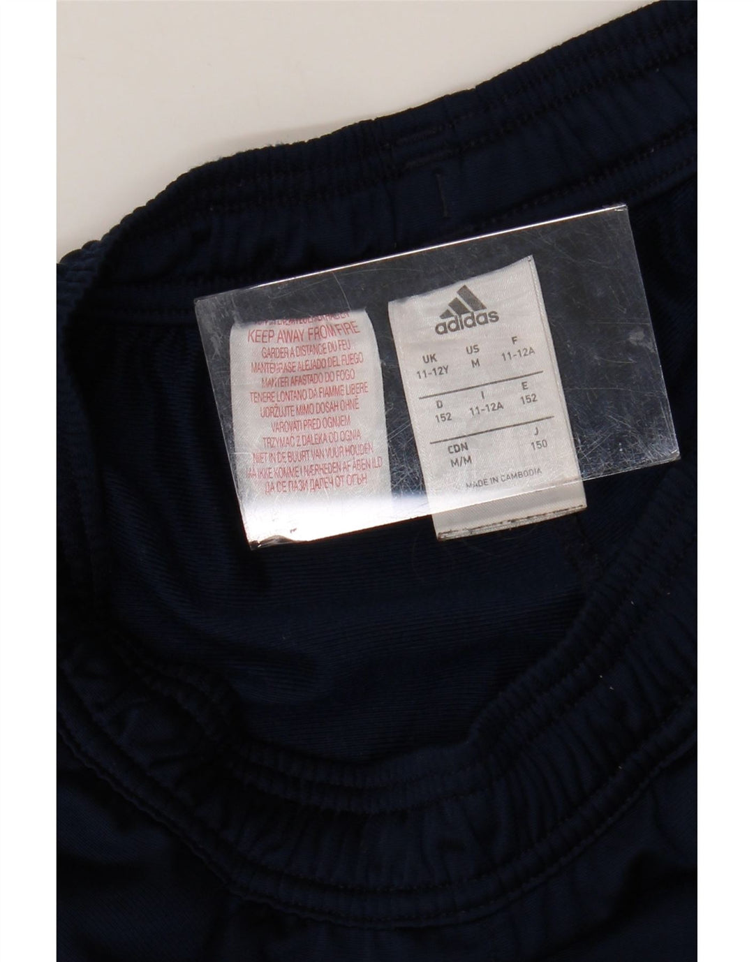 Спортивные брюки ADIDAS для мальчиков 11-12 лет, темно-синий, полиэстер