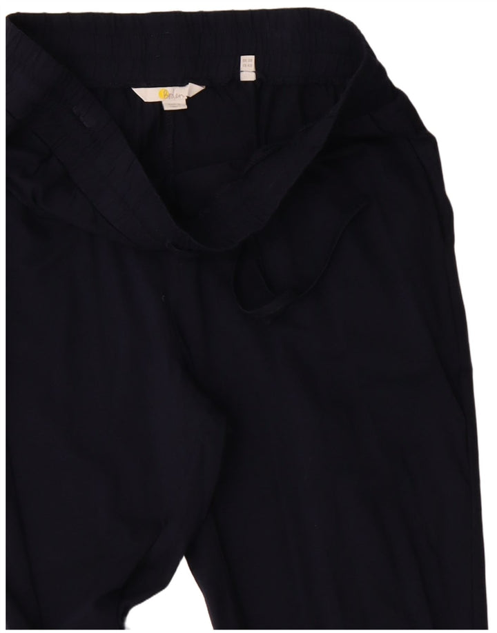 BODEN Женский спортивный костюм Брюки Джоггеры UK 12 Средний Темно-синий Хлопок