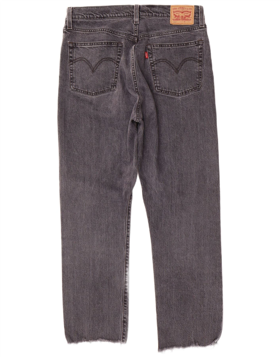 Мужские прямые джинсы LEVI'S 501 W31 L28 Серые, хлопок