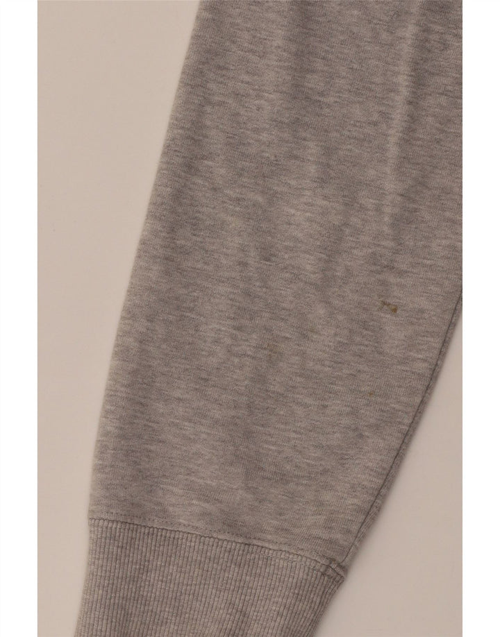 Мужской свитшот ADIDAS с рисунком, хлопковый джемпер среднего серого цвета