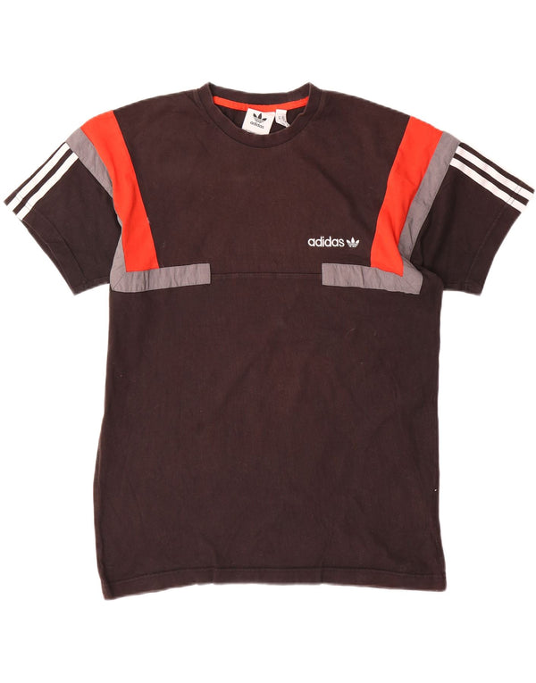 Мужская футболка Adidas Top Medium Black, хлопок с цветными блоками