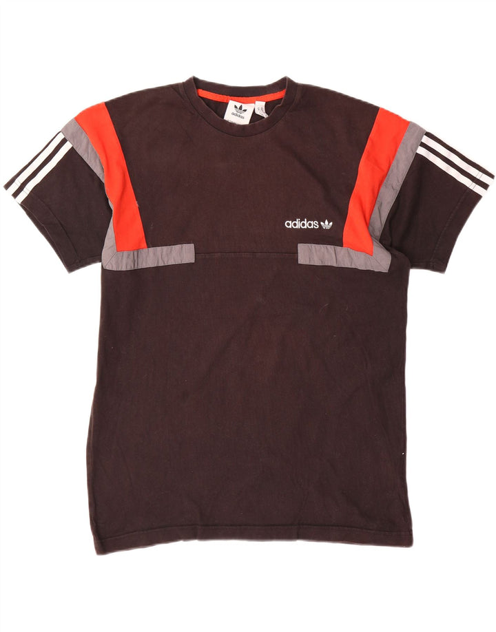 Мужская футболка Adidas Top Medium Black, хлопок с цветными блоками
