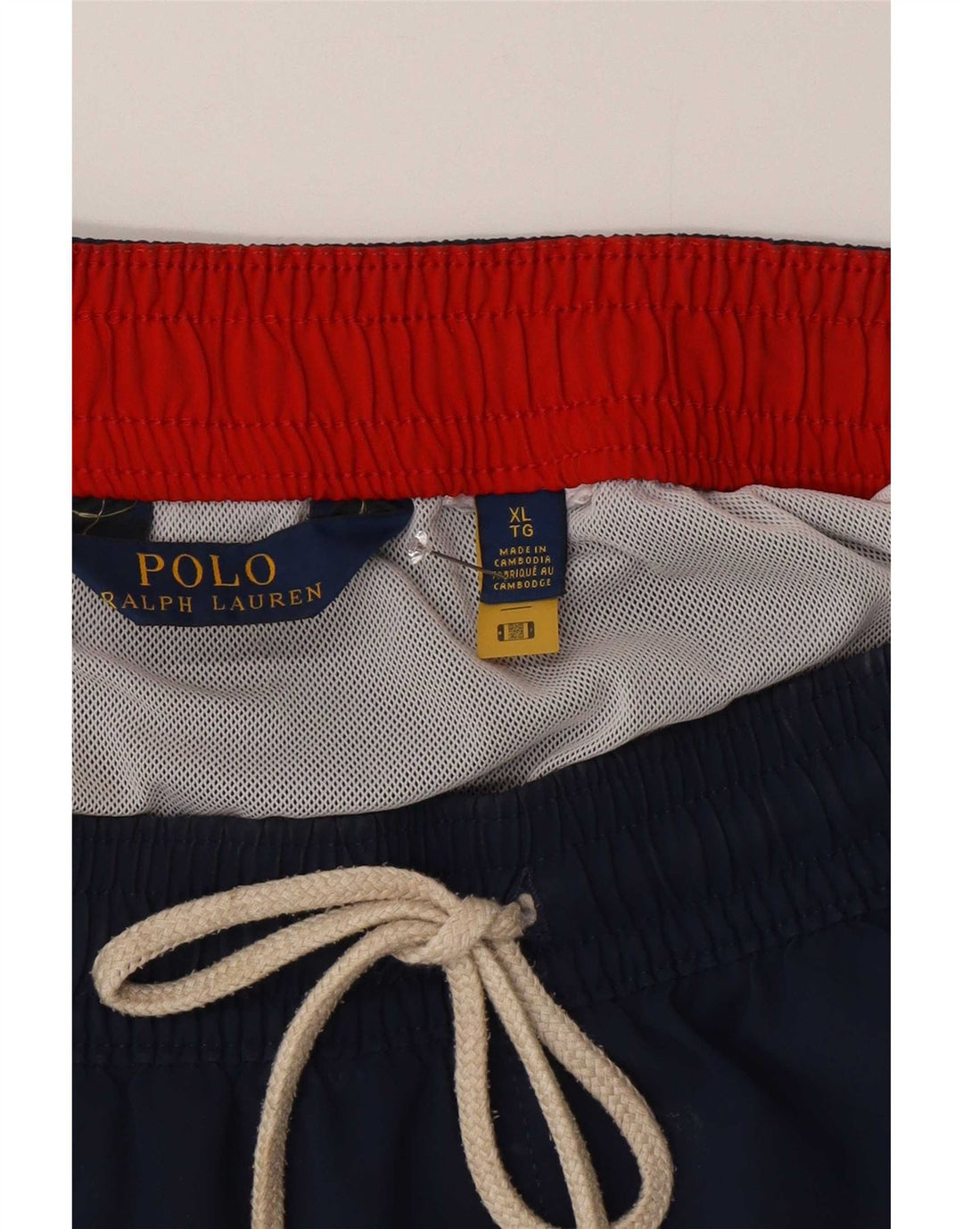 Мужские шорты для плавания Polo Ralph Lauren XL темно-синие из полиэстера
