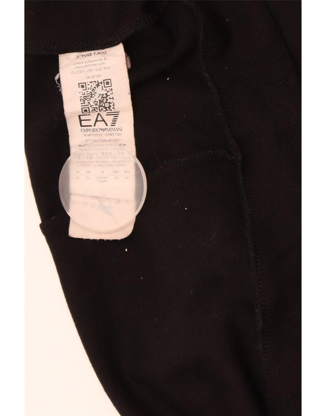 EMPORIO ARMANI Спортивный костюм с графическим рисунком для мальчиков, куртка 15-16 лет, XL, черный