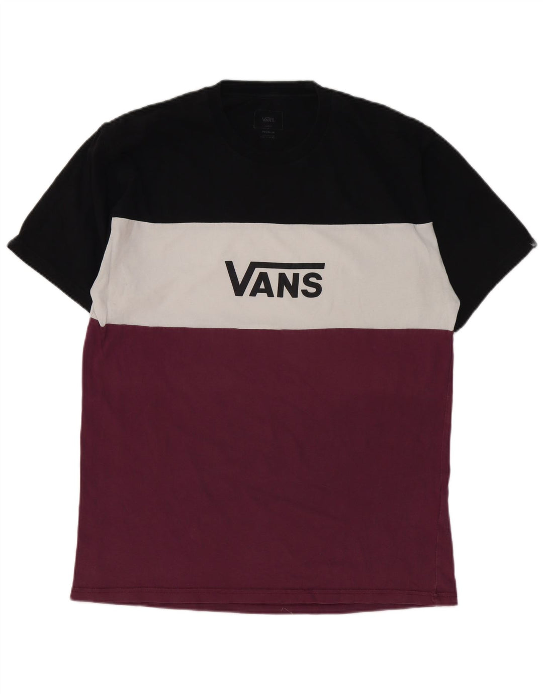 Мужская футболка с рисунком Vans, большой разноцветный хлопок с цветными блоками