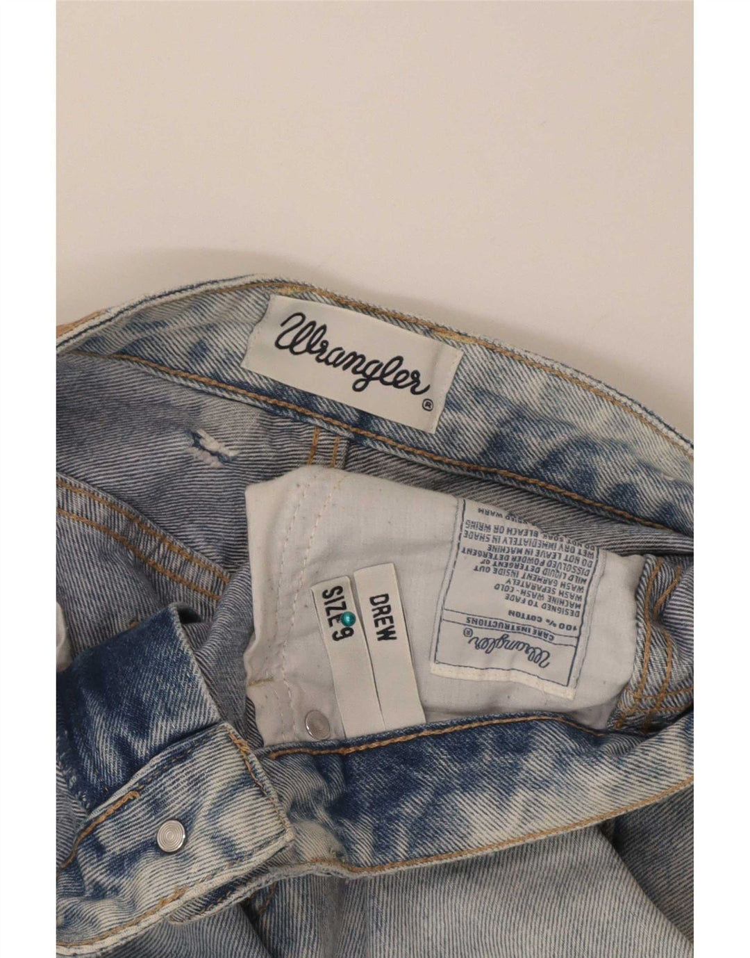 Женские зауженные джинсы Wrangler Drew, США 9, средние W28 L28, синие