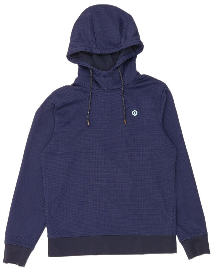 Мужской джемпер с капюшоном Jack & Jones средний синий из полиэстера