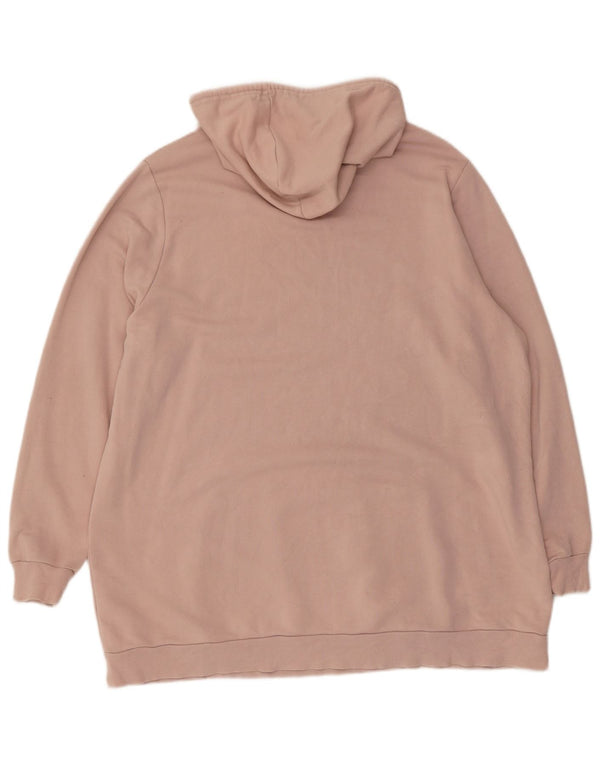 Женский джемпер с капюшоном Marks & Spencer UK 22 3XL, розовый хлопок