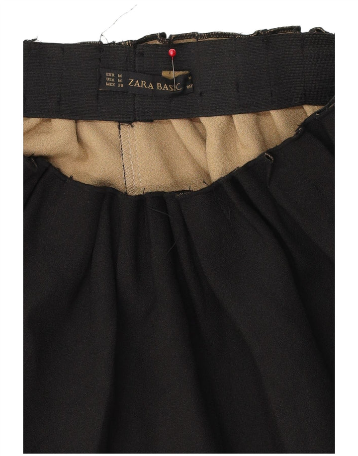Женская юбка-трапеция Zara Medium W28, черная