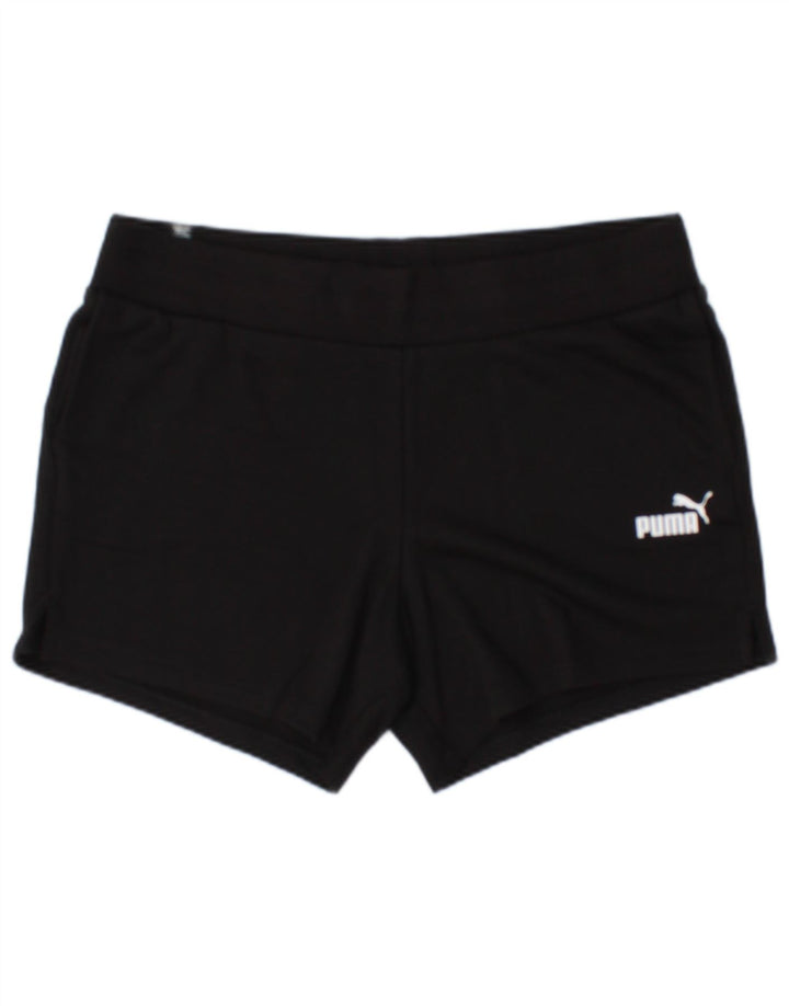PUMA Womens Sport Shorts UK 16 Large Black Polyester