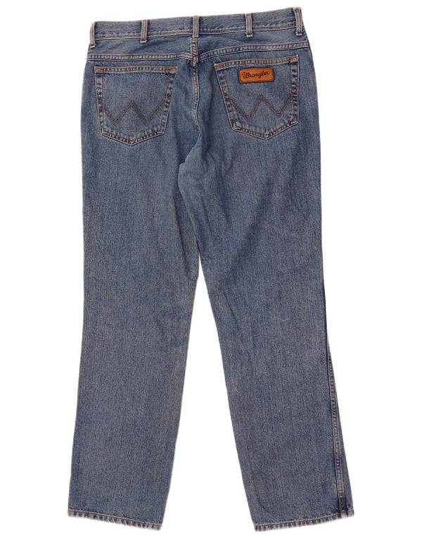 Мужские прямые джинсы Wrangler Texas W36 L32, синий хлопок