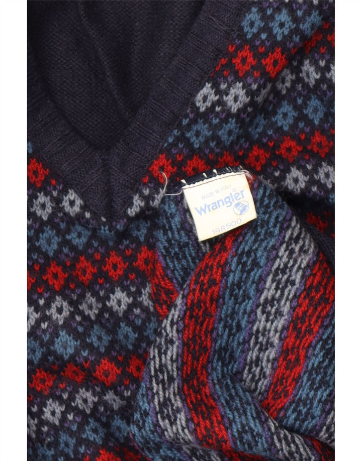 Мужская майка WRANGLER, средний темно-синий, шерсть Argyle/Diamond