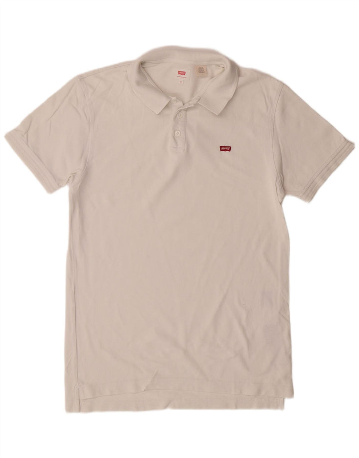 Мужская рубашка-поло LEVI'S, средний белый хлопок, хлопок