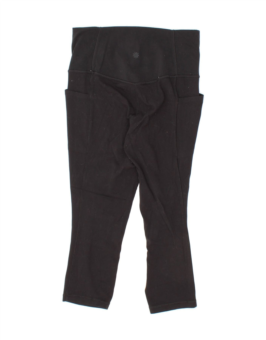 ATHLETA Womens Capri Leggings UK 10 Small Black Nylon Vintage Athleta and Second-Hand Athleta from Messina Hembry 